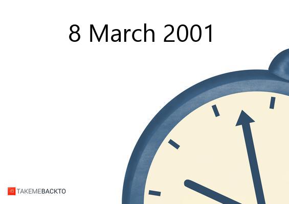 What happened on Thursday March 8, 2001 Thursday March 8, 2001