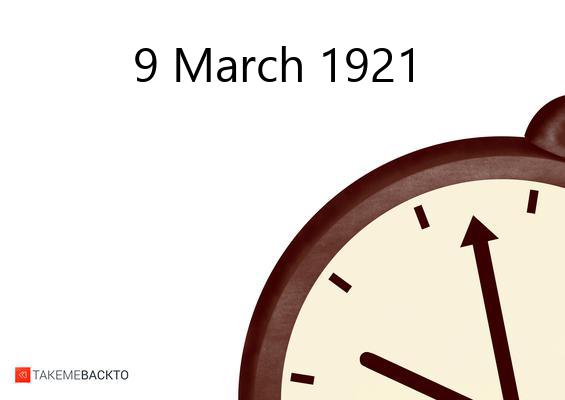 Wednesday March 9, 1921