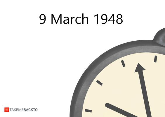 What happened on Tuesday March 9, 1948 Tuesday March 9, 1948