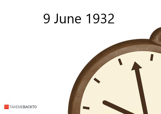 What happened on Thursday June 9, 1932 Thursday June 9, 1932