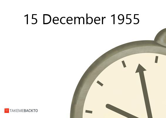 December 15, 1955, What happened that day? | TakeMeBack.to