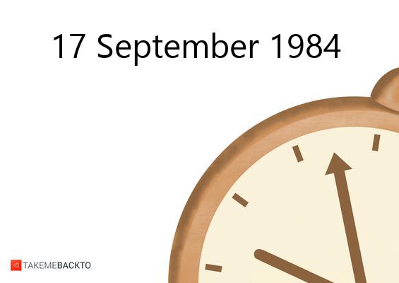 Monday September 17, 1984
