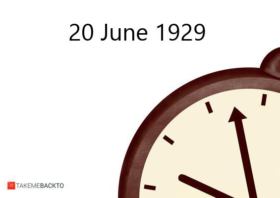 Thursday June 20, 1929