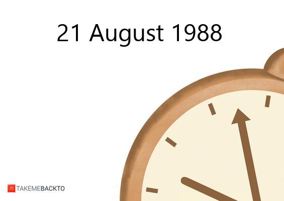 Sunday August 21, 1988