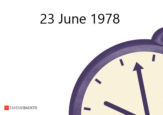 What happened on Friday June 23, 1978 Friday June 23, 1978