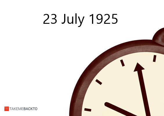 Thursday July 23, 1925