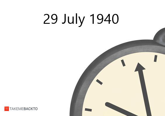 Monday July 29, 1940