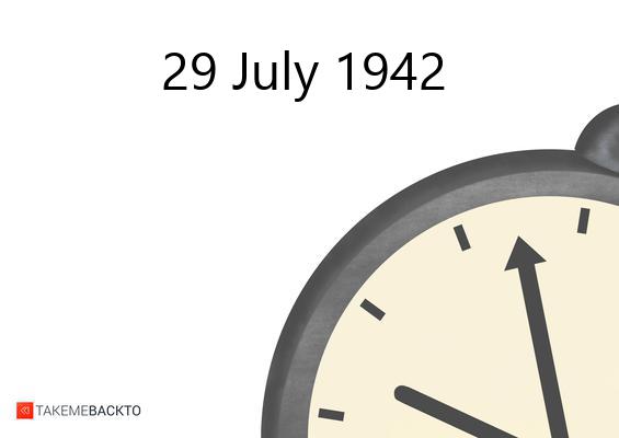 Wednesday July 29, 1942